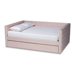 Larkin Pink Full-Size Daybed with Trundle