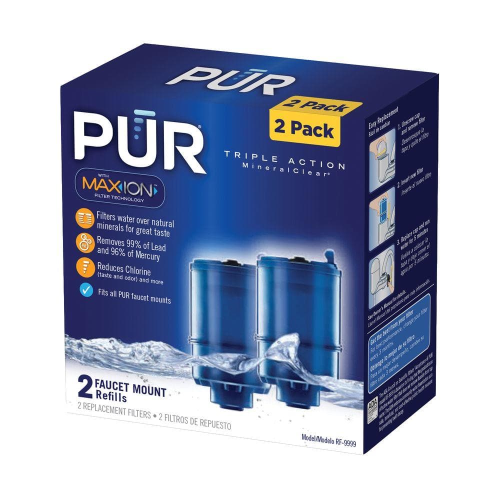 PUR PLUS Blue 2-Pack Replacement Faucet Water Filters