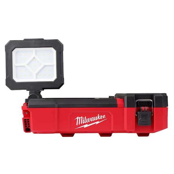 Milwaukee - M12 12V Lithium-Ion Cordless PACKOUT Flood Light w/USB Charging and M12 XC 4.0 Ah Battery Pack