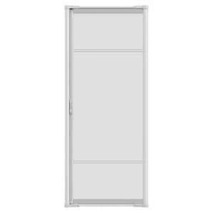 36 in. x 96 in. Brisa White Tall Retractable Screen Door