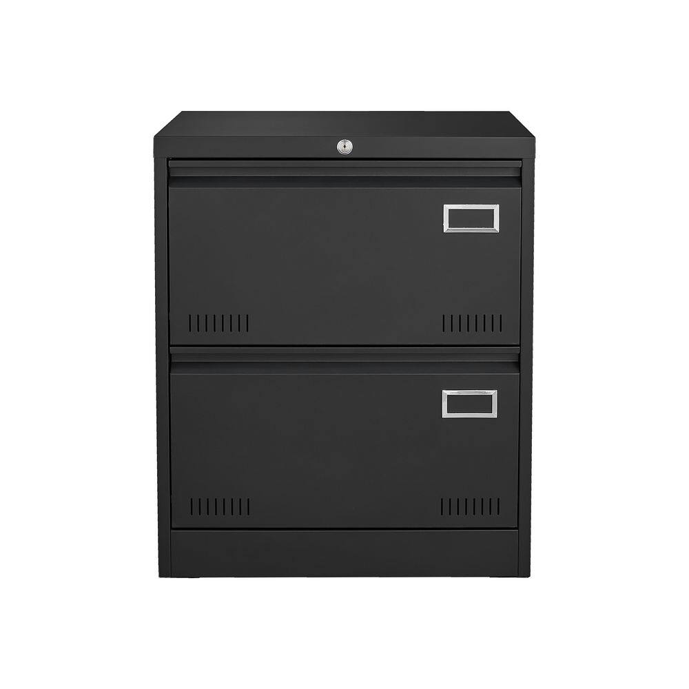 23.6 in. W 2 Drawer Metal Vertical File Cabinet with Lock, Black Tool Case, Portable Tool Boxes price history on PriceWatchPro