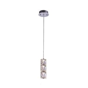 Whitley 60-Watt Integrated LED Chrome Crystal Pendant