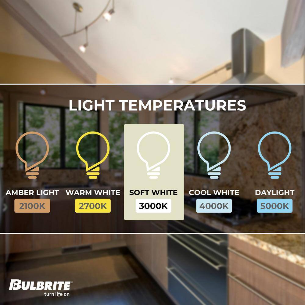 6.5W Soft White Dimmable LED MR16 Flood Light Bulbs, Pack of 4
