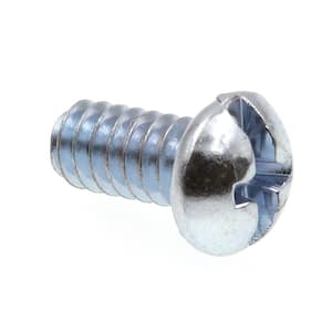 #10-24 x 3/8 in. Zinc Plated Steel Phillips/Slotted Combination Drive Round Head Machine Screws (100-Pack)