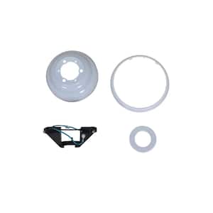 Gazebo 52 in. White Ceiling Fan Replacement Mounting Bracket and Canopy Set