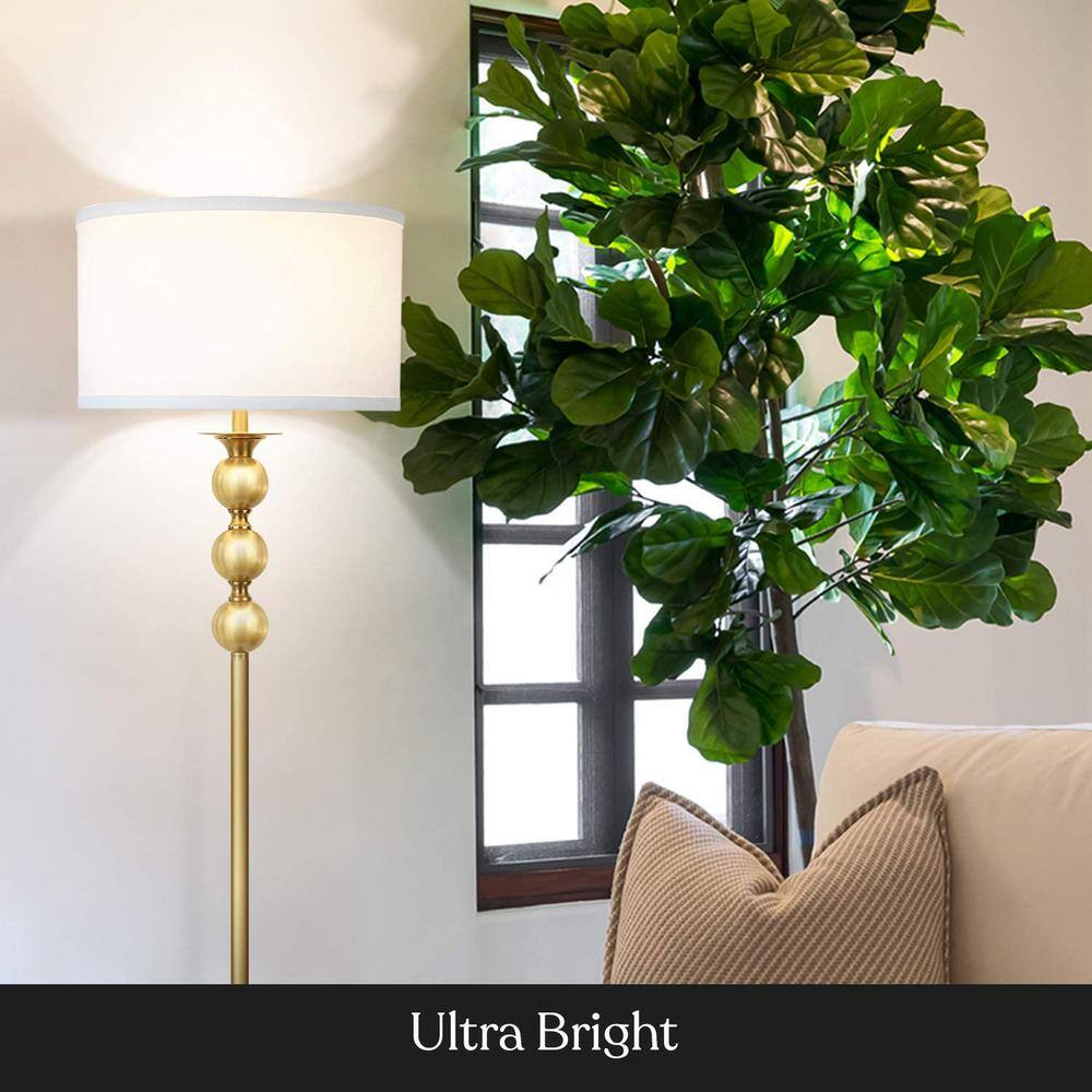 White Adjustable LED Floor Lamp for Kids with Touch Control