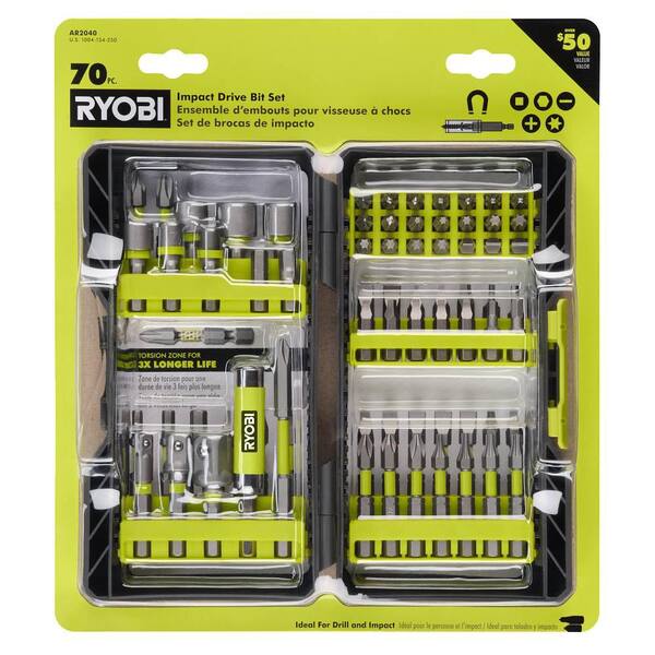 RYOBI 70-Piece Impact Rated Driving Kit 