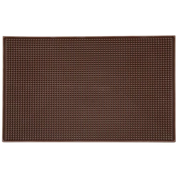 Winco 18 in. x 12 in. Brown Bar Service Mat