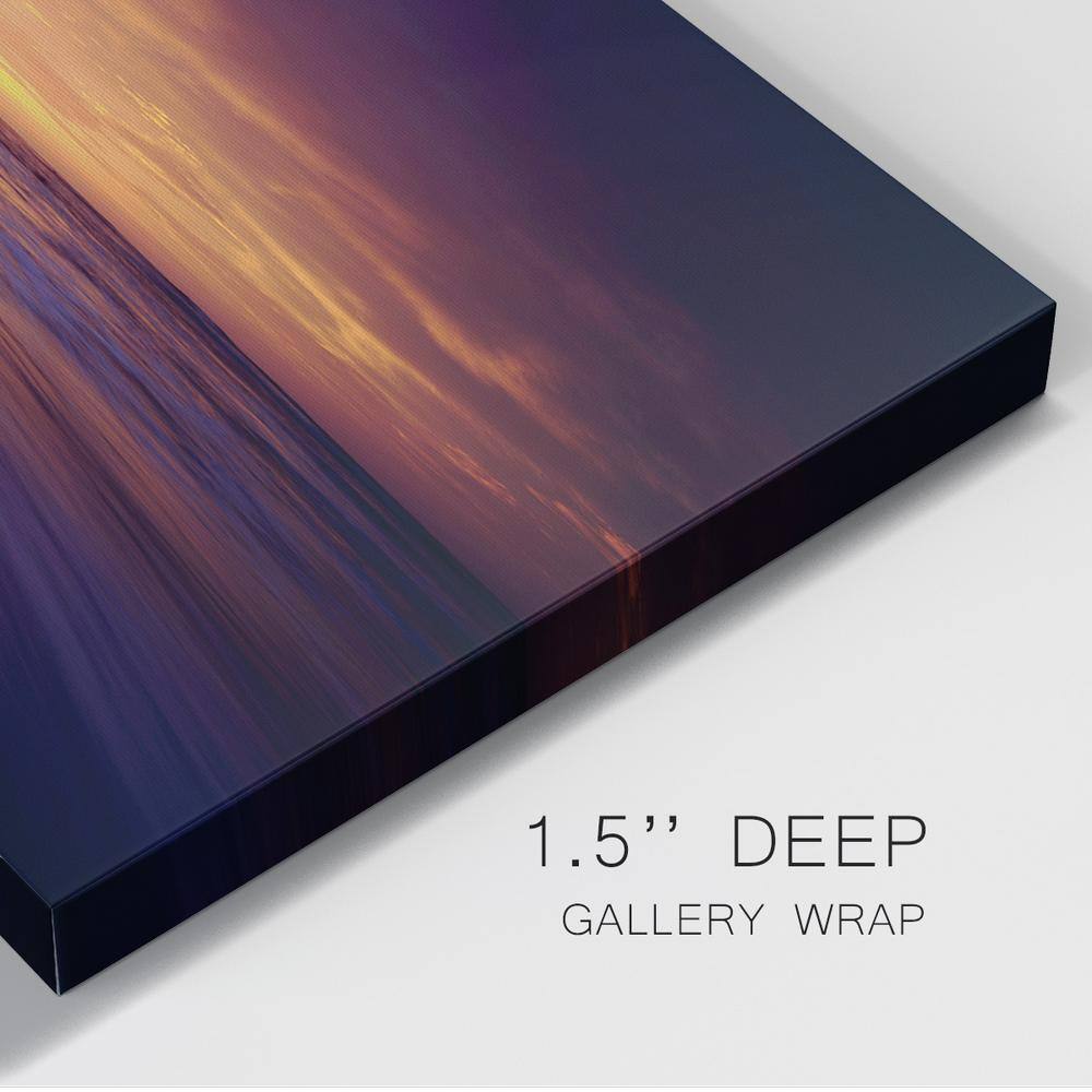Regal Ocean Sunset Landscape Canvas Wall Art, 8" x 12"