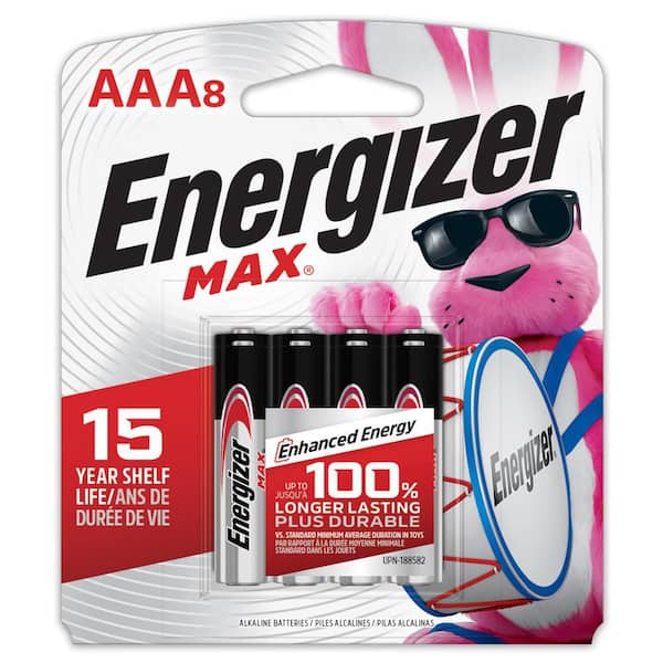 MAX AAA Batteries (8-Pack), Triple A Alkaline Batteries