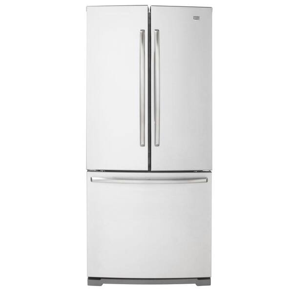 Maytag 30 in. W 19.6 cu. ft. French Door Refrigerator in Monochromatic Stainless Steel