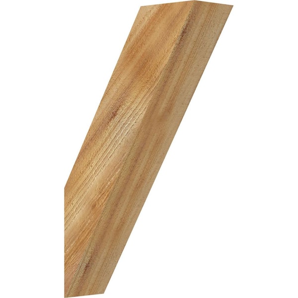 Ekena Millwork 4"W x 12"D x 20"H Traditional Rough Sawn Knee Brace, Western Red Cedar