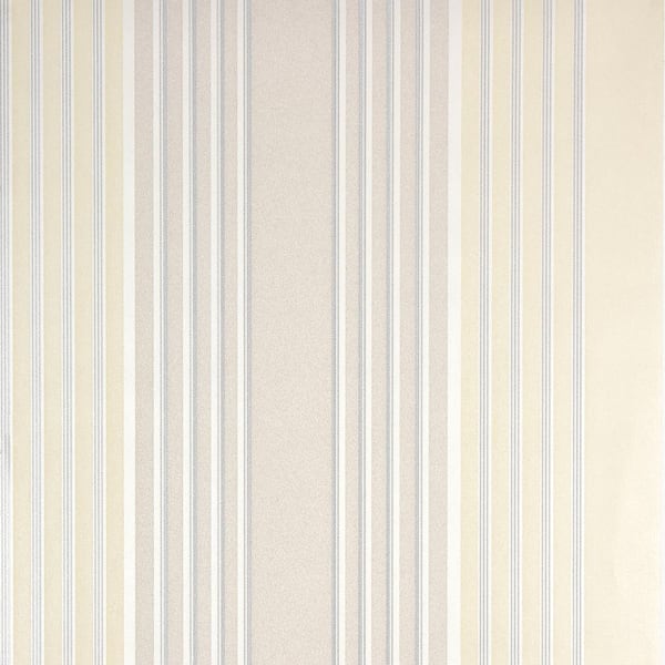 Advantage Vickie Taupe Stripe Paper Strippable Wallpaper (Covers 57.8 sq. ft.)