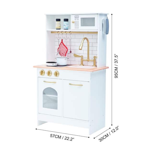 Teamson Kids Little Chef Boston Modern Play Kitchen in White