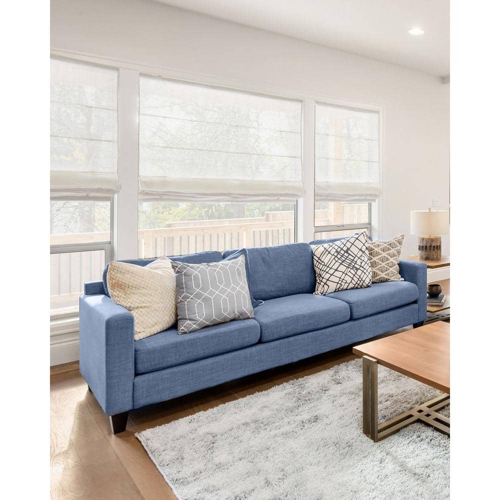 Pacific White Cordless Fabric Roman Shade 31" x 64"
