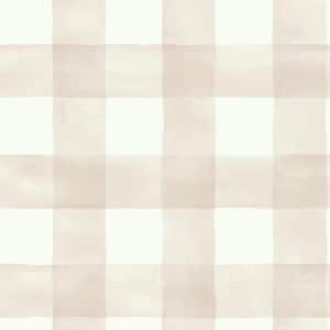 34.17 sq. ft. Magnolia Home Watercolor Check Premium Peel and Stick Wallpaper