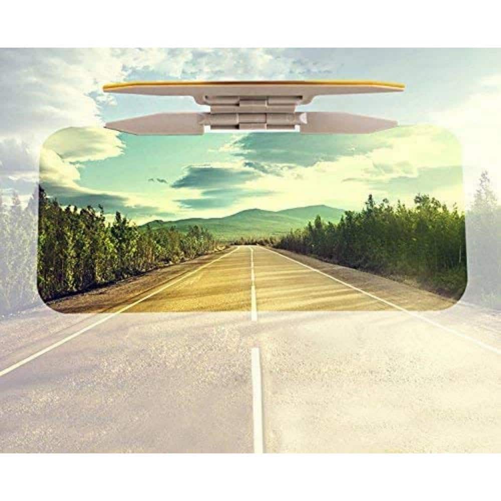 Wellco 2 in 1 car Sun Visor, Night Vision Anti-Light Shading, Anti-high  Beam Anti-Glare Mirror for Driving, Day and Night Use ASB1105DU - The Home  Depot