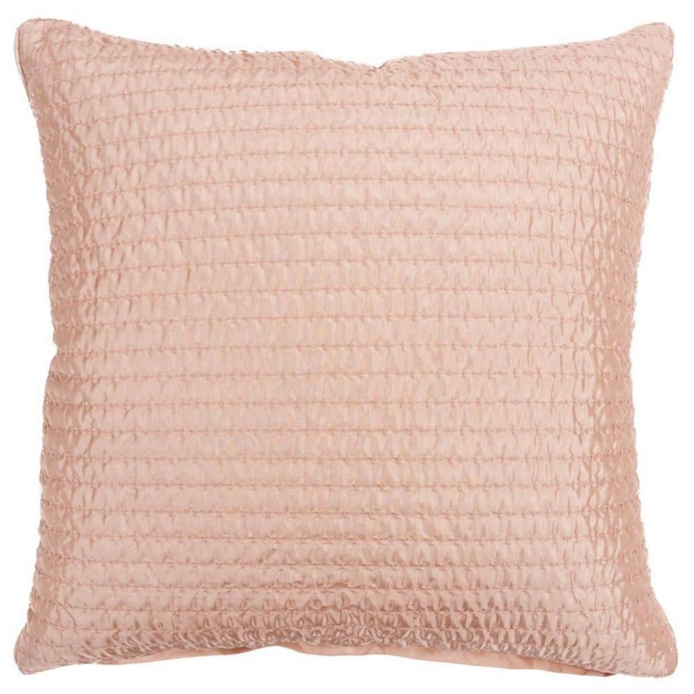 Blush Solid Polyester 22 in. x 22 in. Throw Pillow price history on PriceWatchPro