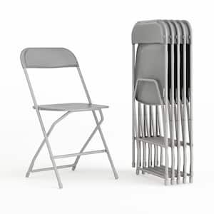 Grey Metal Folding Chairs