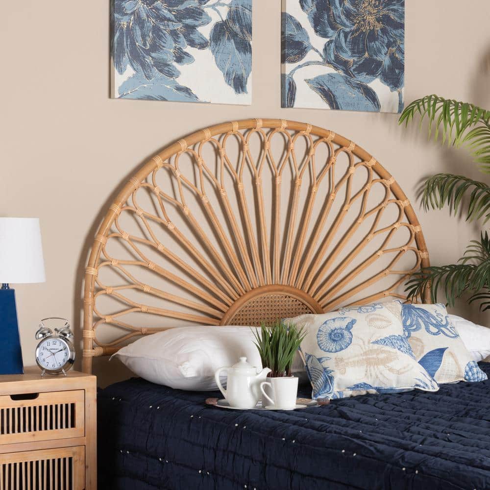 Perenna Natural Rattan King Size Bohemian Headboard