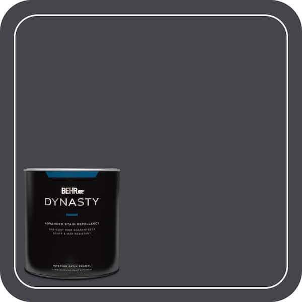 BEHR DYNASTY 1 qt. #760F-7 Sorcerer Satin Enamel Interior Stain-Blocking Paint and Primer