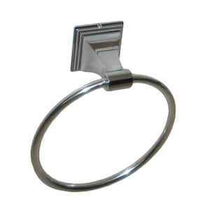 Leonard Collection Towel Ring in Chrome