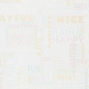 5 ft. x 12 ft. Laminate Sheet in Writable Surface HappyWords with Gloss Finish