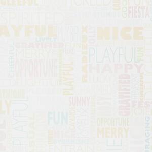 4 ft. x 8 ft. Laminate Sheet in Writable Surface HappyWords with Gloss Finish