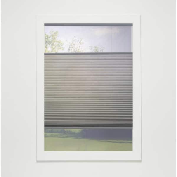 Perfect Lift Window Treatment Anchor Gray Cordless Top-Down Bottom-Up Light Filtering Eco Polyester Cellular Shades - 32 in. W x 42 in. L