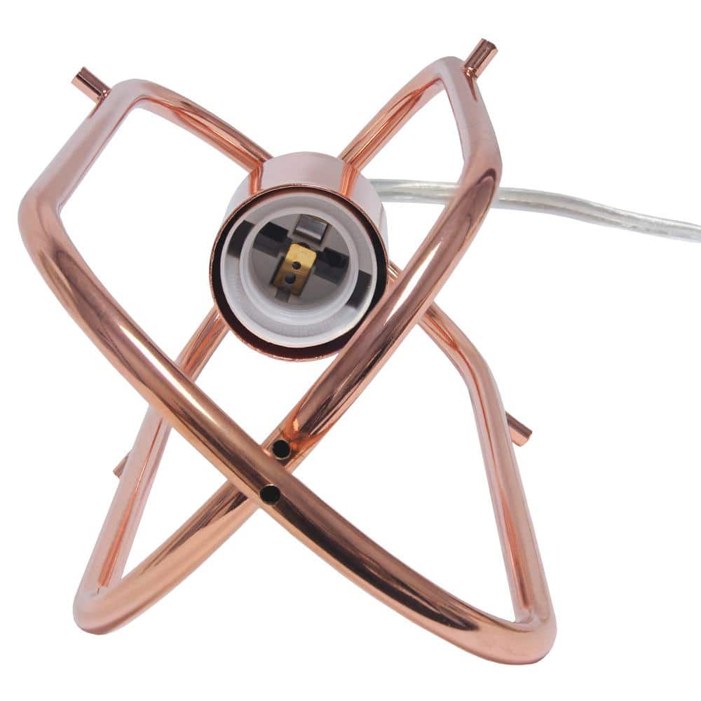 Elegant Elongated Pendant in Rose Gold with Chic Glass Shade