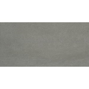 Porto II Charcoal 11.73 in. x 23.62 in. Matte Concrete Look Porcelain Floor and Wall Tile (11.628 sq. ft./Case)