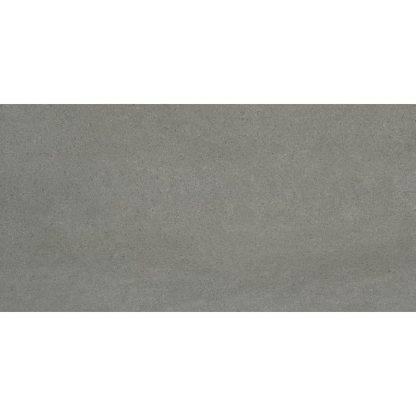 EMSER TILE Porto II Charcoal 11.73 in. x 23.62 in. Matte Concrete Look Porcelain Floor and Wall Tile (11.628 sq. ft./Case)