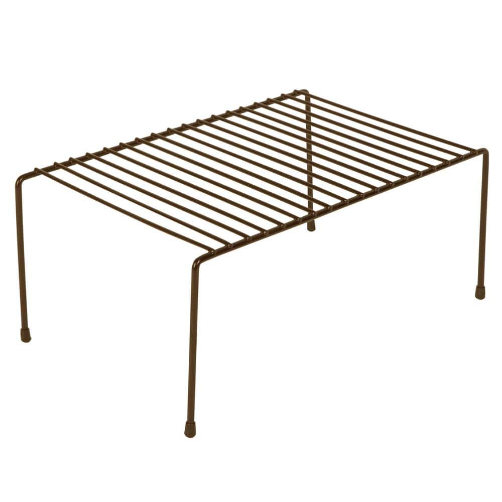 Smart Design Storage Shelf Rack Kitchen Medium 8.5 x 13.25 in. Bronze 8234188A24 The