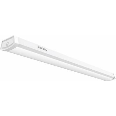 Contractor Select FMLWL 4 ft. 2000/3000/4000 Lumens Integrated LED White Linkable Wraparound Light Fixture