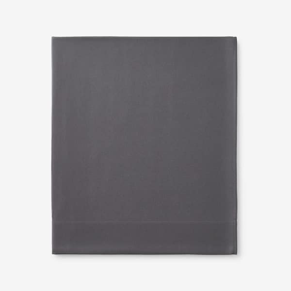 The Company Store Legends Hotel Stone Gray Velvet Flannel Twin/Twin XL Flat Sheet