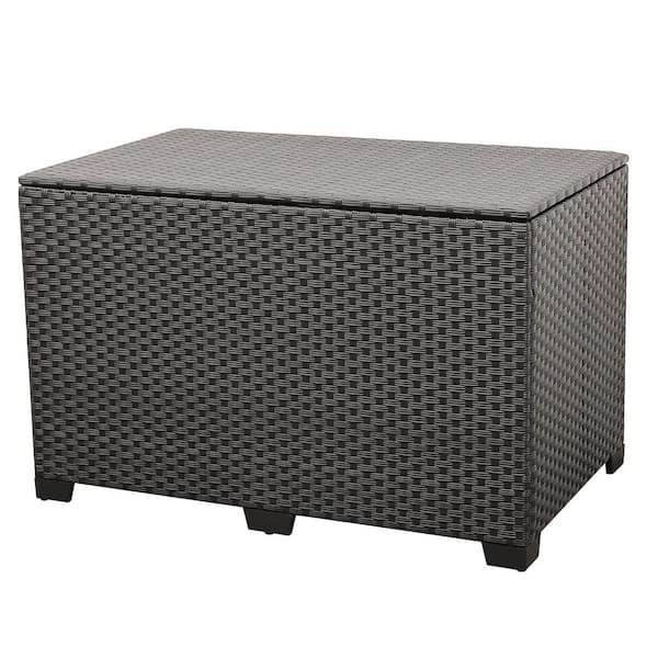 Unbranded 150 Gal. Black Resin Deck Box with Lid