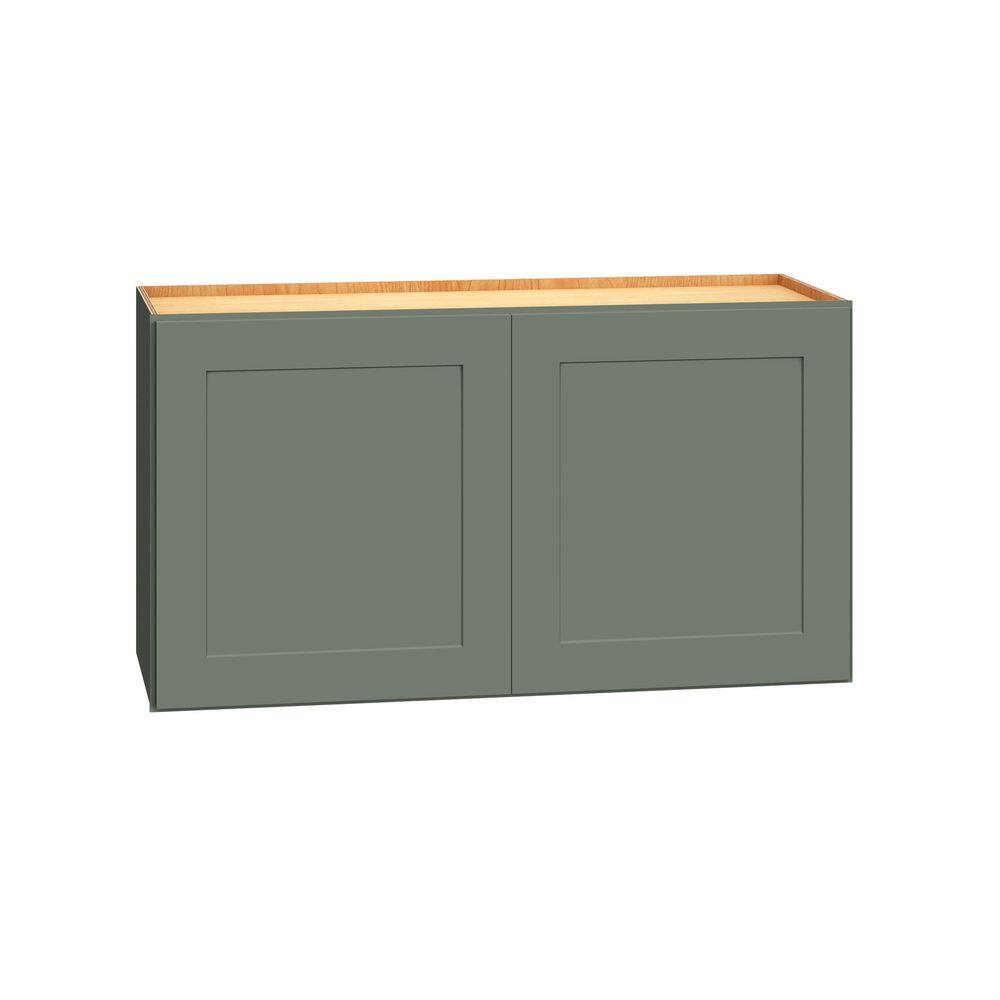QuickShip Cottage 33 in. W x 12 in. D x 18 in. H Assembled Plywood Shaker Wall Bridge Kitchen Cabinet in Conifer price history on PriceWatchPro