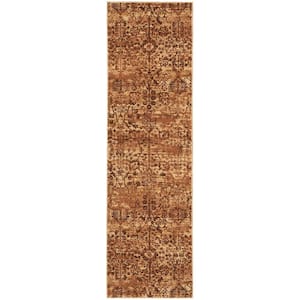 Somerset Latte 2 ft. x 6 ft. All-over design Contemporary Runner Area Rug