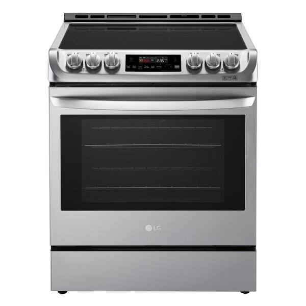 LG Electronics 6.3 cu. ft. Slide-In Electric Range with ProBake Convection Oven and EasyClean in Stainless Steel