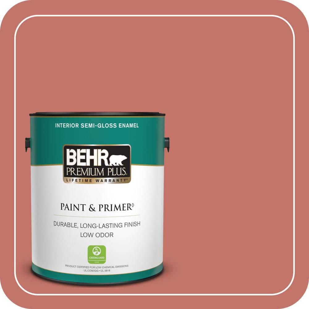 1 gal. #PPU1-05A Red Coral Semi-Gloss Enamel Low Odor Interior Paint & Primer product image for price tracking