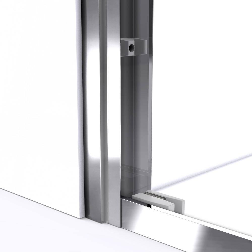 Duet 60" Brushed Nickel Frameless Sliding Shower Kit