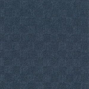 Cascade - Denim - Blue Commercial/Residential 24 x 24 in. Peel and Stick Carpet Tile Square (60 sq. ft.)