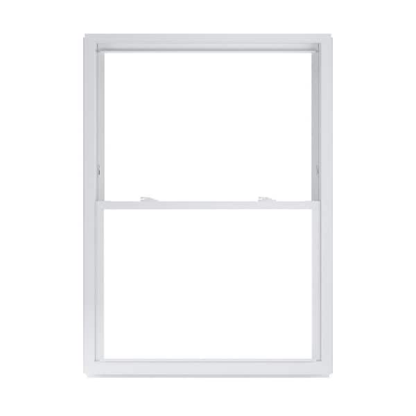 American Craftsman 40 in. x 54 in. 50 Series Low-E Argon SC Glass Double Hung White Vinyl Replacement Window, Screen Incl
