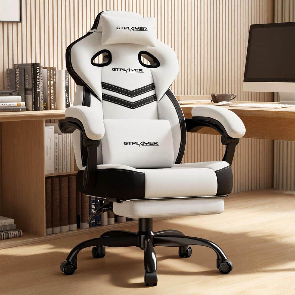 ComHoma Big and Tall Gaming Chair Comfort Fabric Computer Chair
