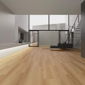 Take Home Sample-Flowing La Jolla Medium Brown 9.37 in. W x 4 in. L Waterproof Laminate Wood Flooring