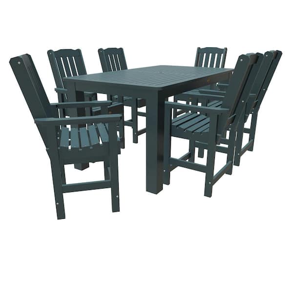 Unbranded Springville 7-Pieces Recycled Plastic Outdoor Counter Dining Set