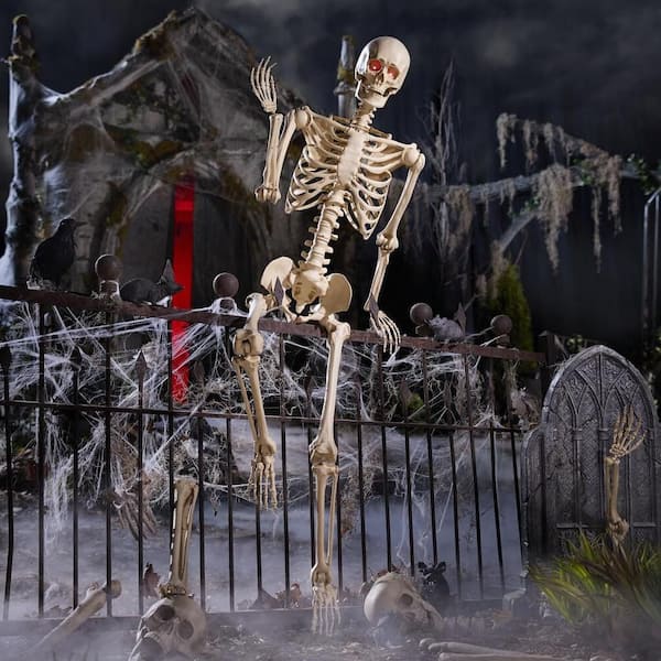 6-Pack 5 ft. Grave & Bones Poseable Skeleton
