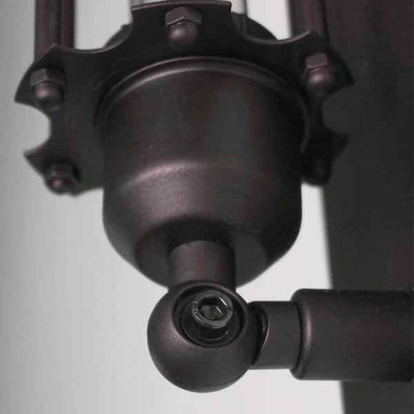 YANSUN 1-Light Black Industrial Wall Sconce Retro Wrought Iron