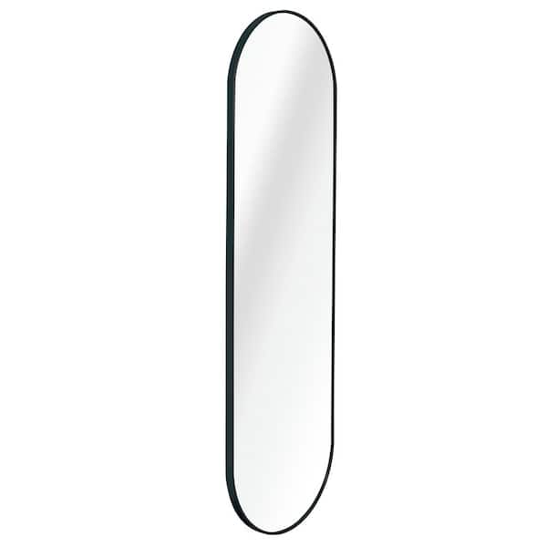 Nestfair 20 in. W x 63 in. H Pill Shaped Full Length Aluminum Frame Mirror
