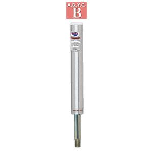 Lock'N-Pin 3/4 in. Pin Post Brushed Aluminum, Fixed 11 in. H, 1.5 in. Dia, Non-Threaded